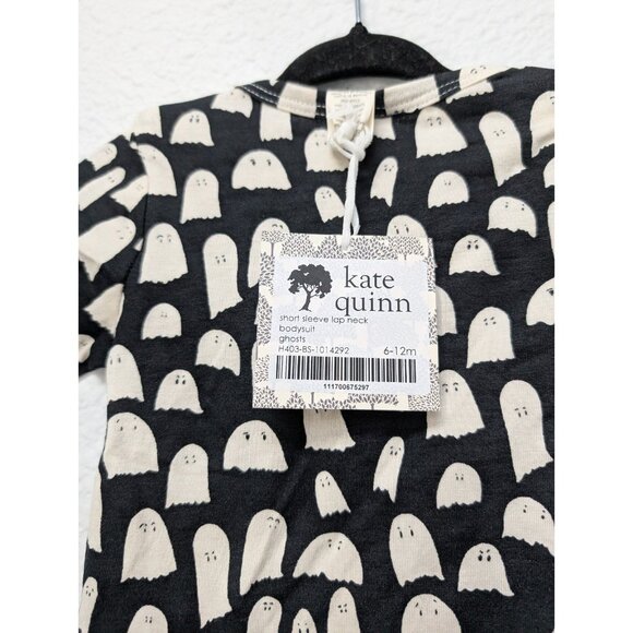 Kate Quinn Ghosts Short Sleeve Bodysuit Modal 6-12 Months - Picture 2 of 3